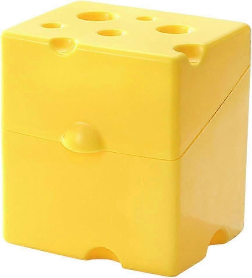 Sliced Cheese Storage Container, Plastic Butter Block Cheese Slice Storage Box with Flip Lid, Cheese Slice Holder Sliced Cheese Saver Keeper for Refri