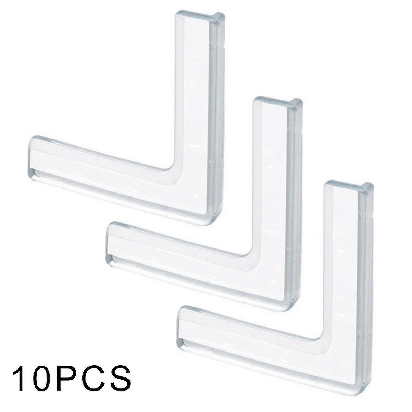 PVC anti-collision corners, pack of 10, multi-color and environmentally friendly, suitable for edges and corners of various materials