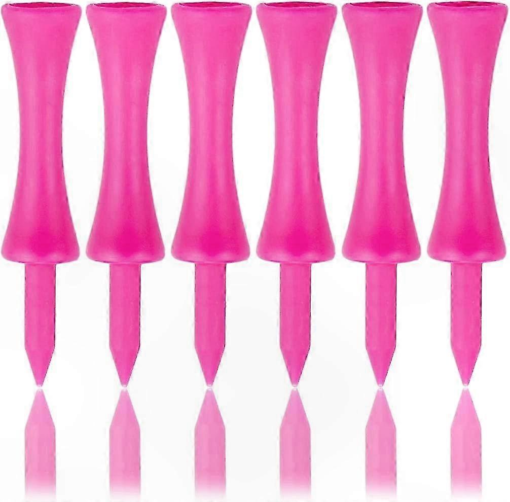 57MM Pink Golf Tees for Practice and Play, Durable Plastic Design, 100-Pack