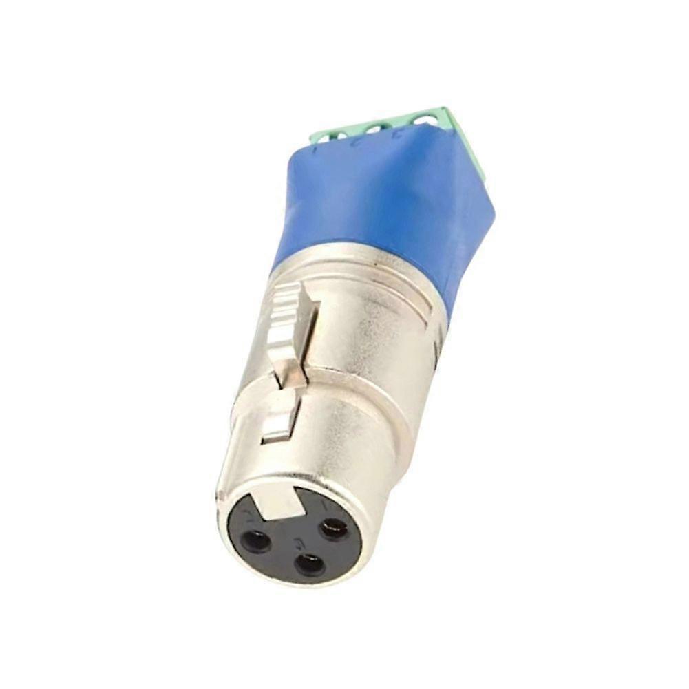 3-Pin Male XLR to Screw Terminal Adapter Solderless XLR Terminal Block Microphone Audio Connector for DMX512 PCM-06678