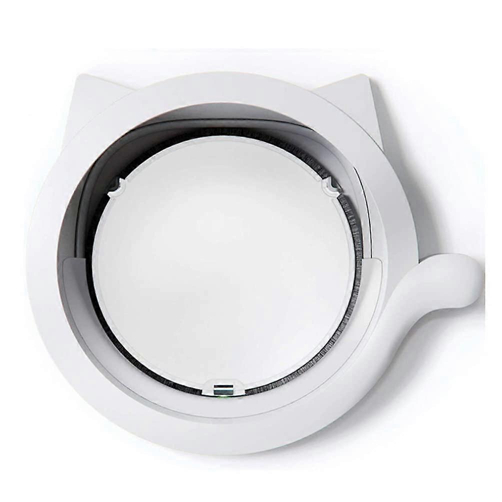 Cat Flap White ABS Pet Door 4Way Locking Cat And Dog Door Inner Diameter 27 cm