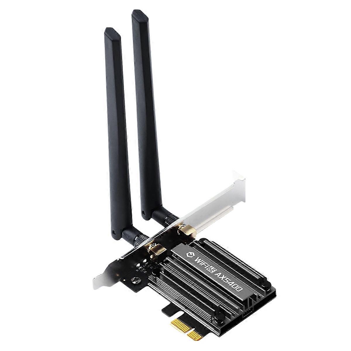 WiFi 6E AX5400 PCIE-Adapter Bluetooth 5.3 Triple Band 2.4G/5G 802.11AX Netzwerk-Wireless-Empfänger -MIMO für Win10/11