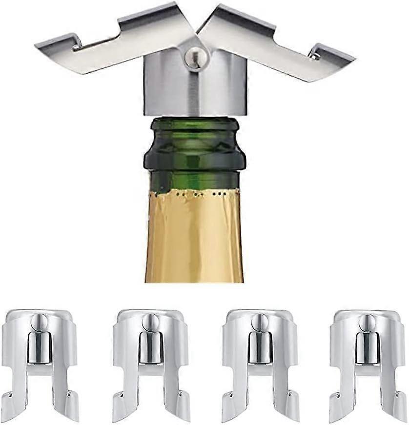 Pack of 6 champagne bottle stoppers, bottle stopper, wine stopper, champagne