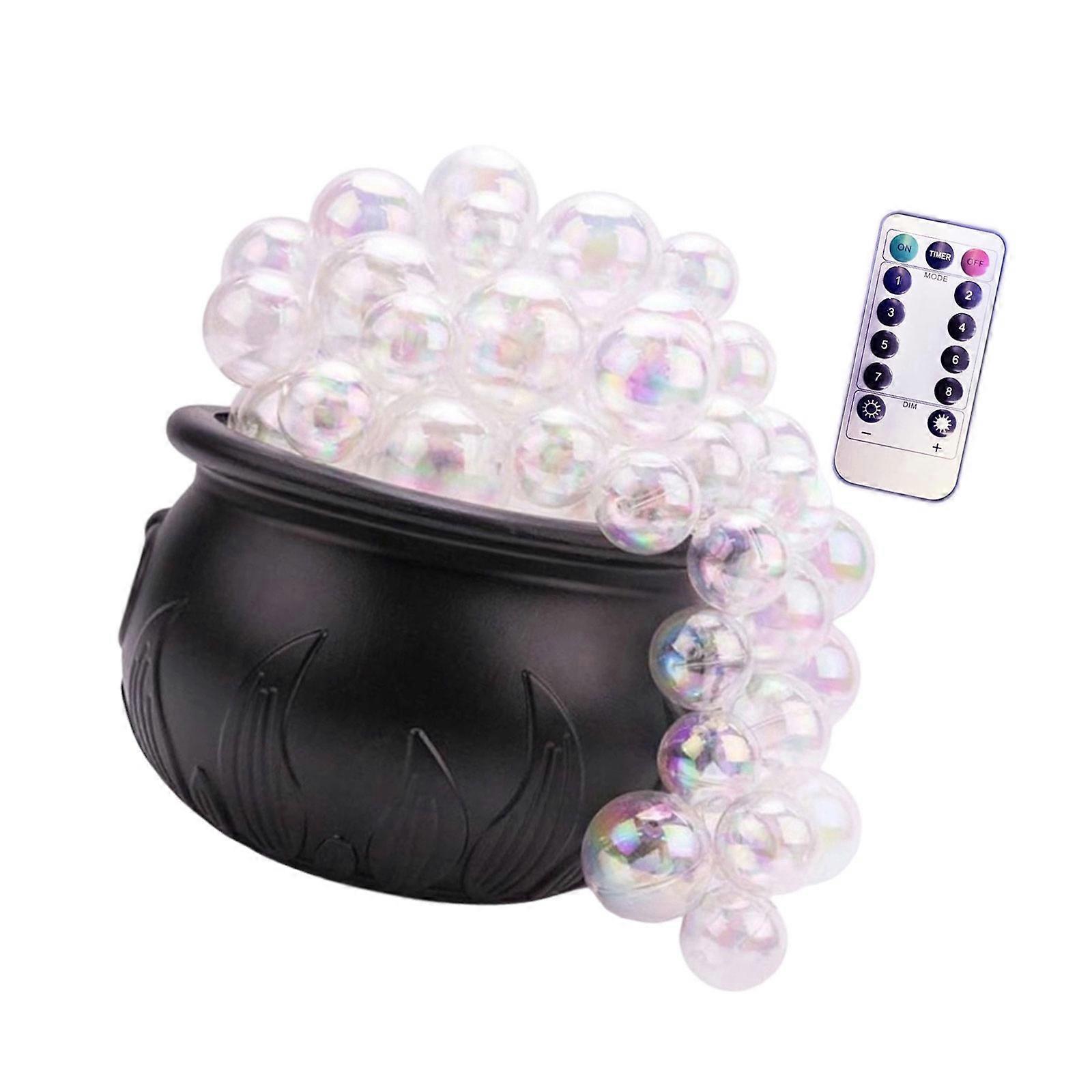 Halloween Party Cauldron Centerpieces With Programmable Light Pattern And Effortlessly Remote Control Functionality  S