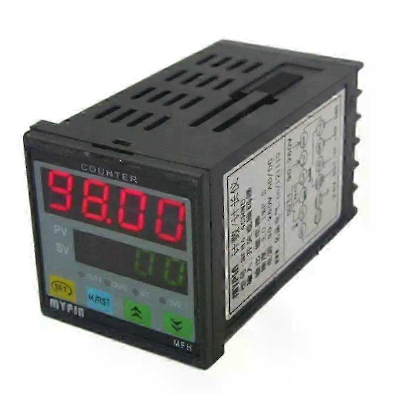 MYPIN 4 Digital Counter Length Counter Length Meter Multi-Functional Intelligent 90-260V AC/DC Preset Relay Output