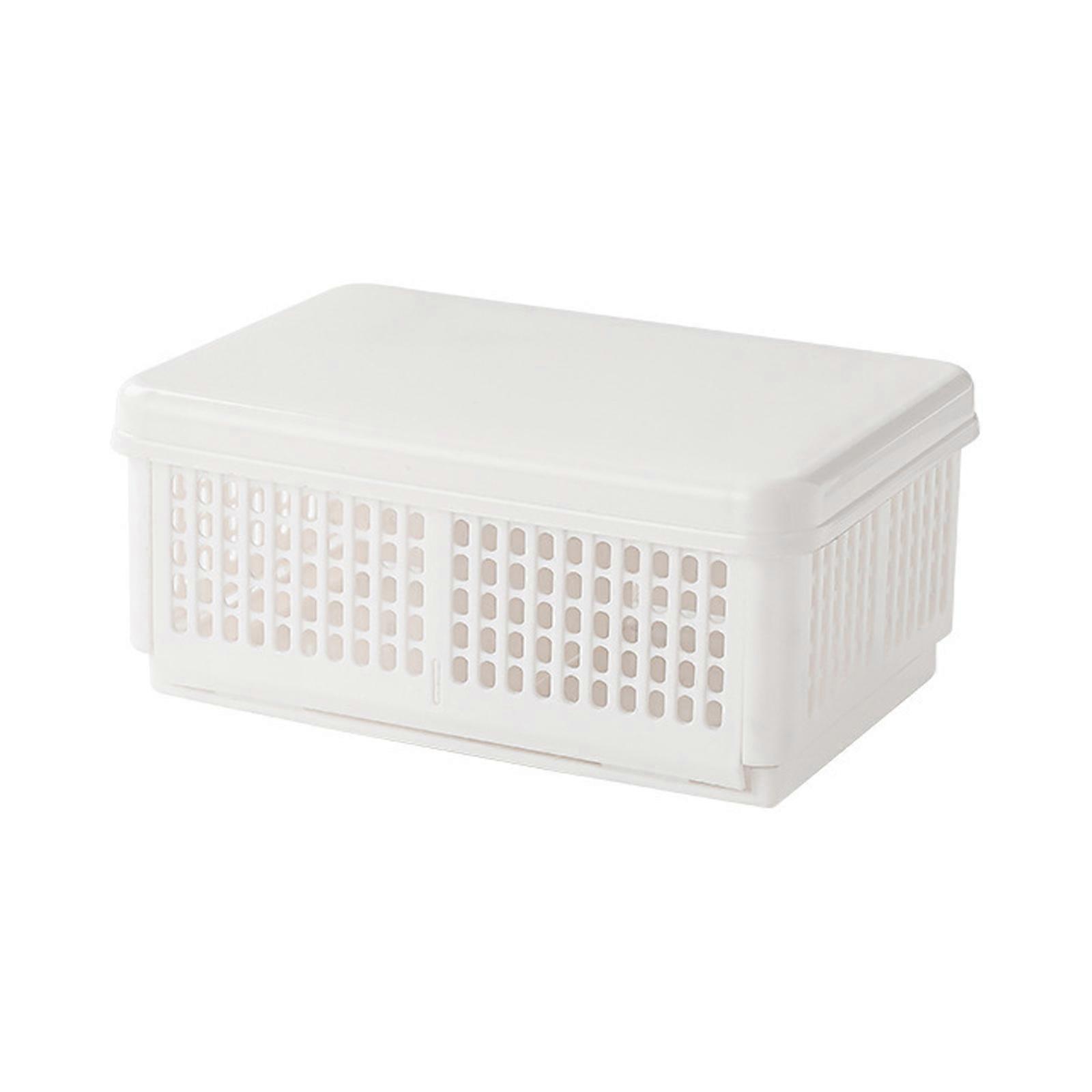 Odor Resistant Foldable Picnic Container Suitable for Microwaves Use Outdoor Dining Storage Solution  White