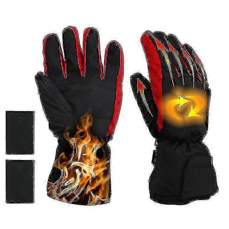 Electric Heated Gloves with Battery Box - Winter Heating Gloves for Skiing