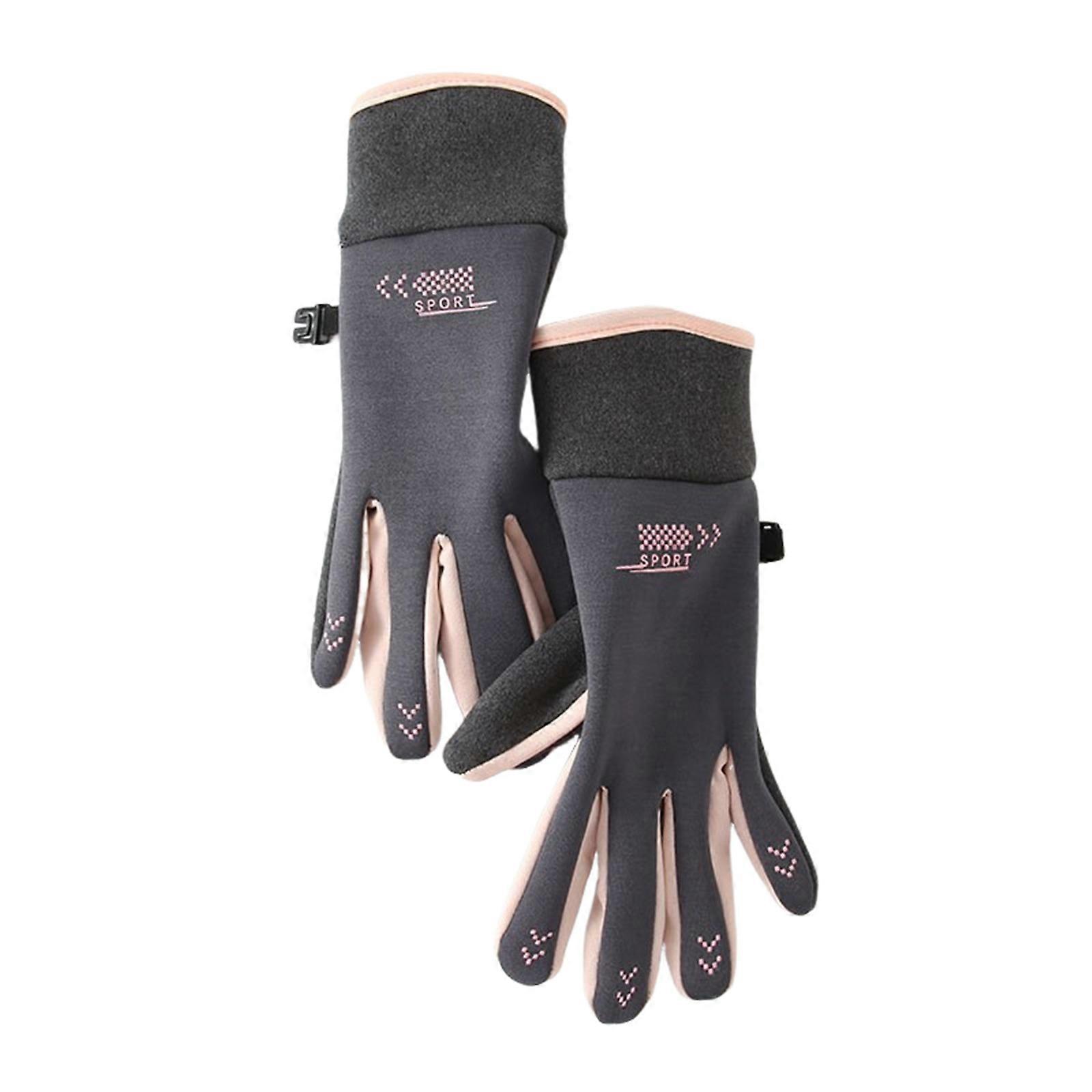 Winter Warm Wool Gloves with Touchscreen Function Waterproof Design for Outdoor