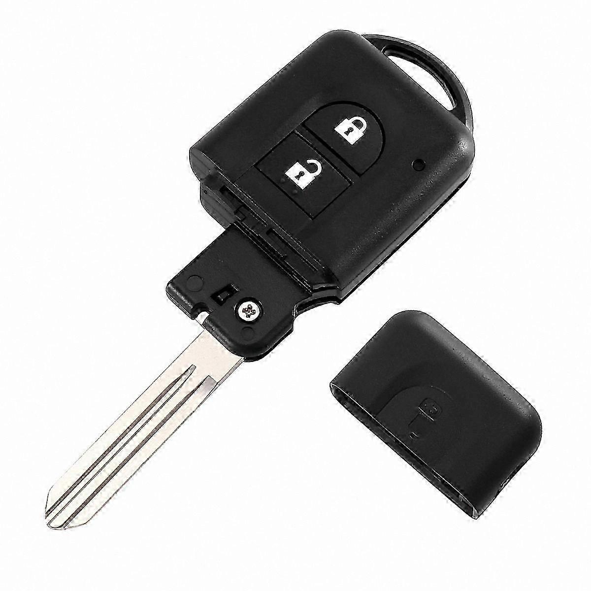 2-Button 433MHz ID46 Remote Key for Keyless Entry-Compatible with Multiple Car Models