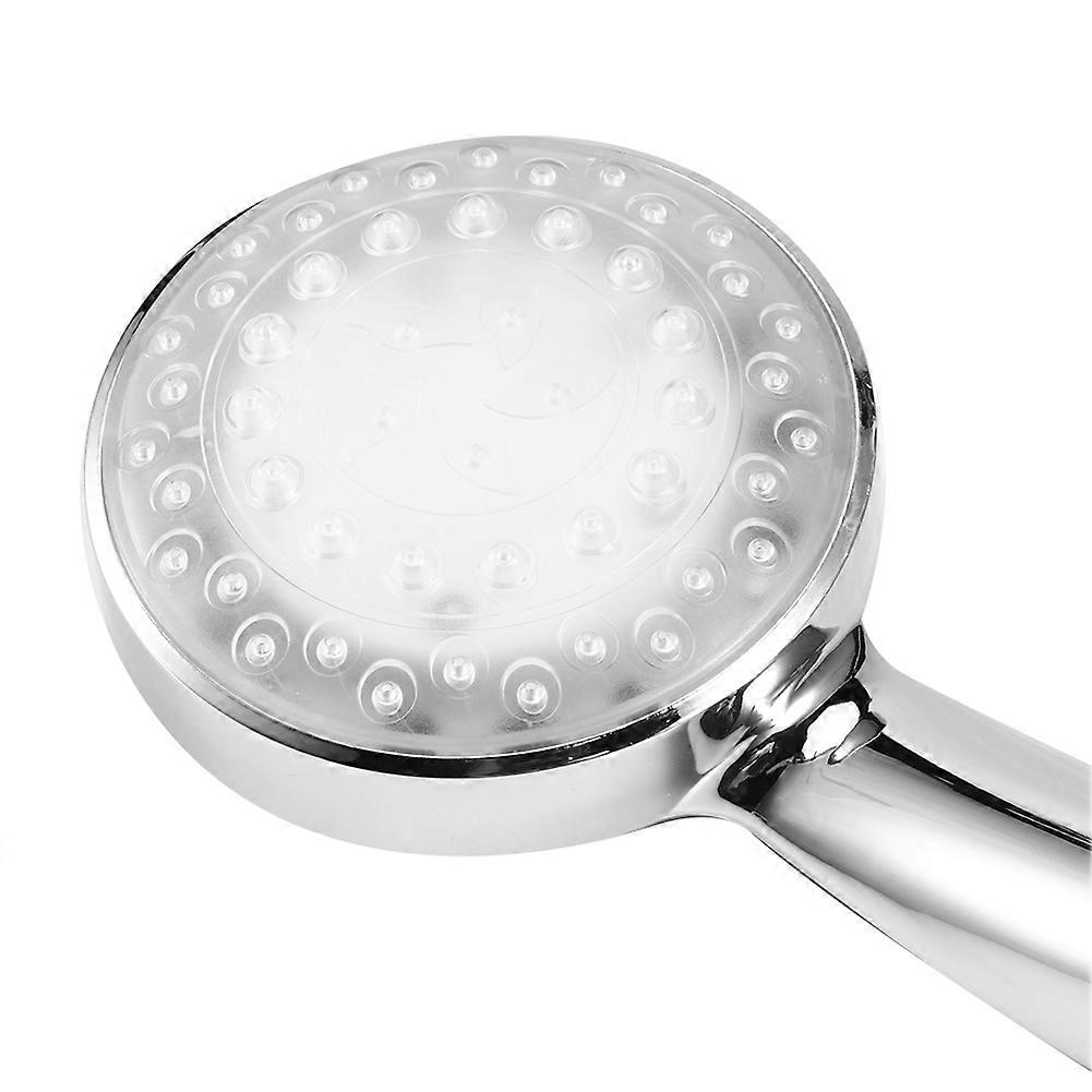 LED Colorful Handheld Shower Head 20.7x8cm with Temperature Control