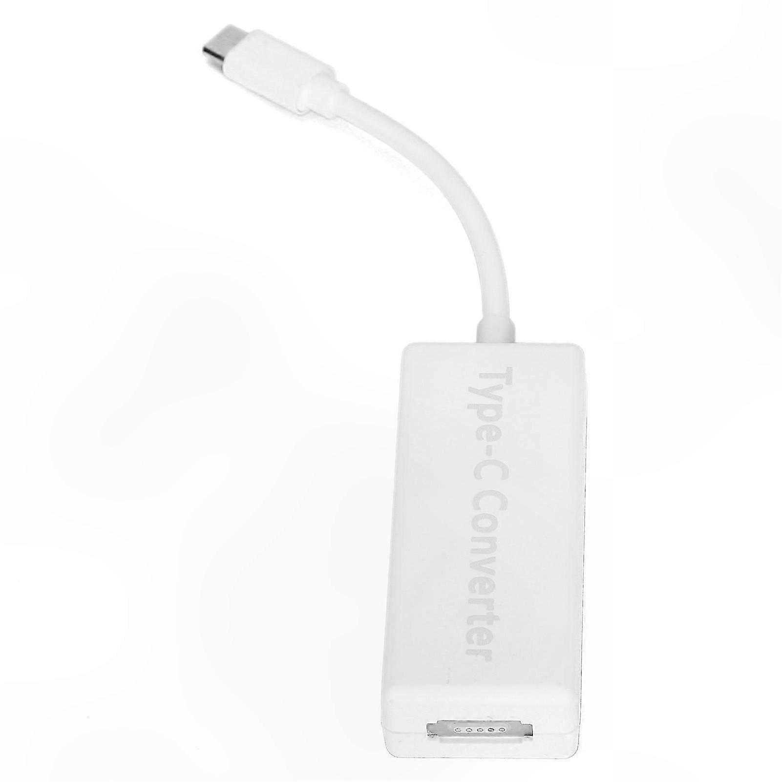 Type-C Converter for MagSafe 2/1, Compatible with MacBook, Switch, Game Consoles, Mobile Phones, Notebooks (White)