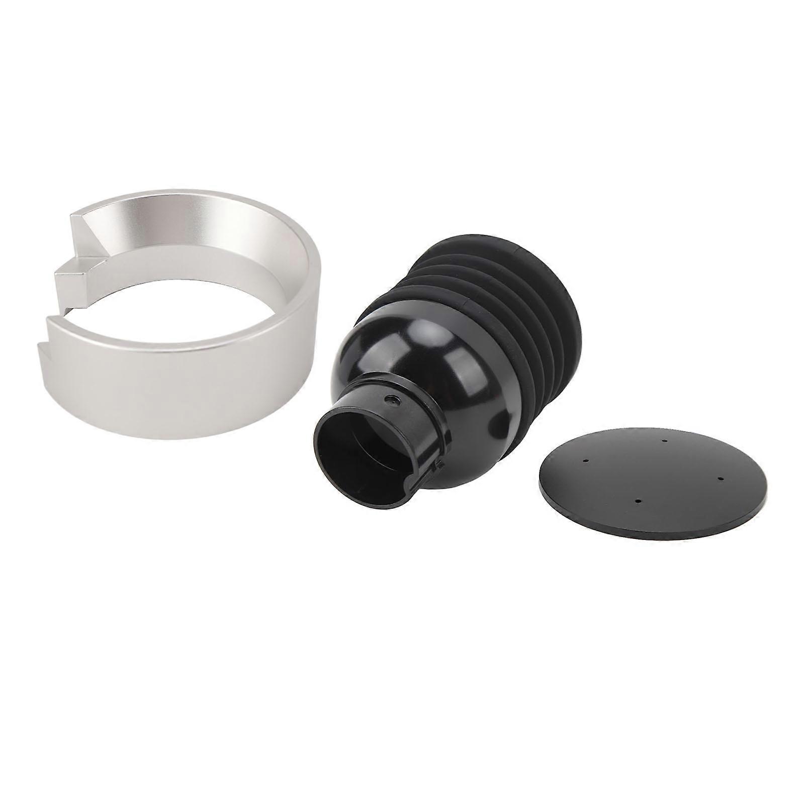 Coffee Grinder Single Dose Hopper 58mm Silver Ring 280g 2-in-1