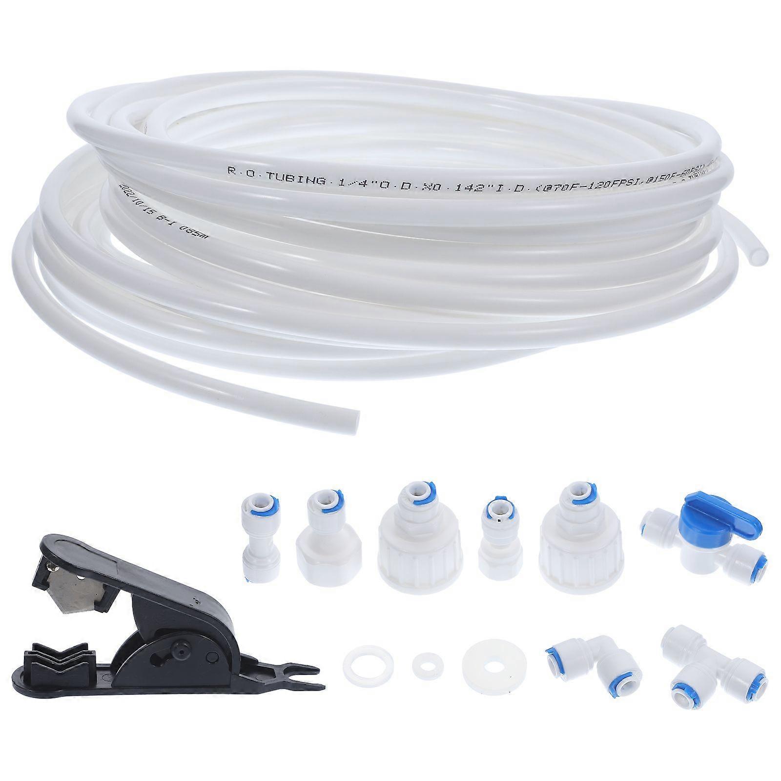 1 Set Refrigerator Water Line Kit 10m Water Pipe Quick Connector Fitting Adapter