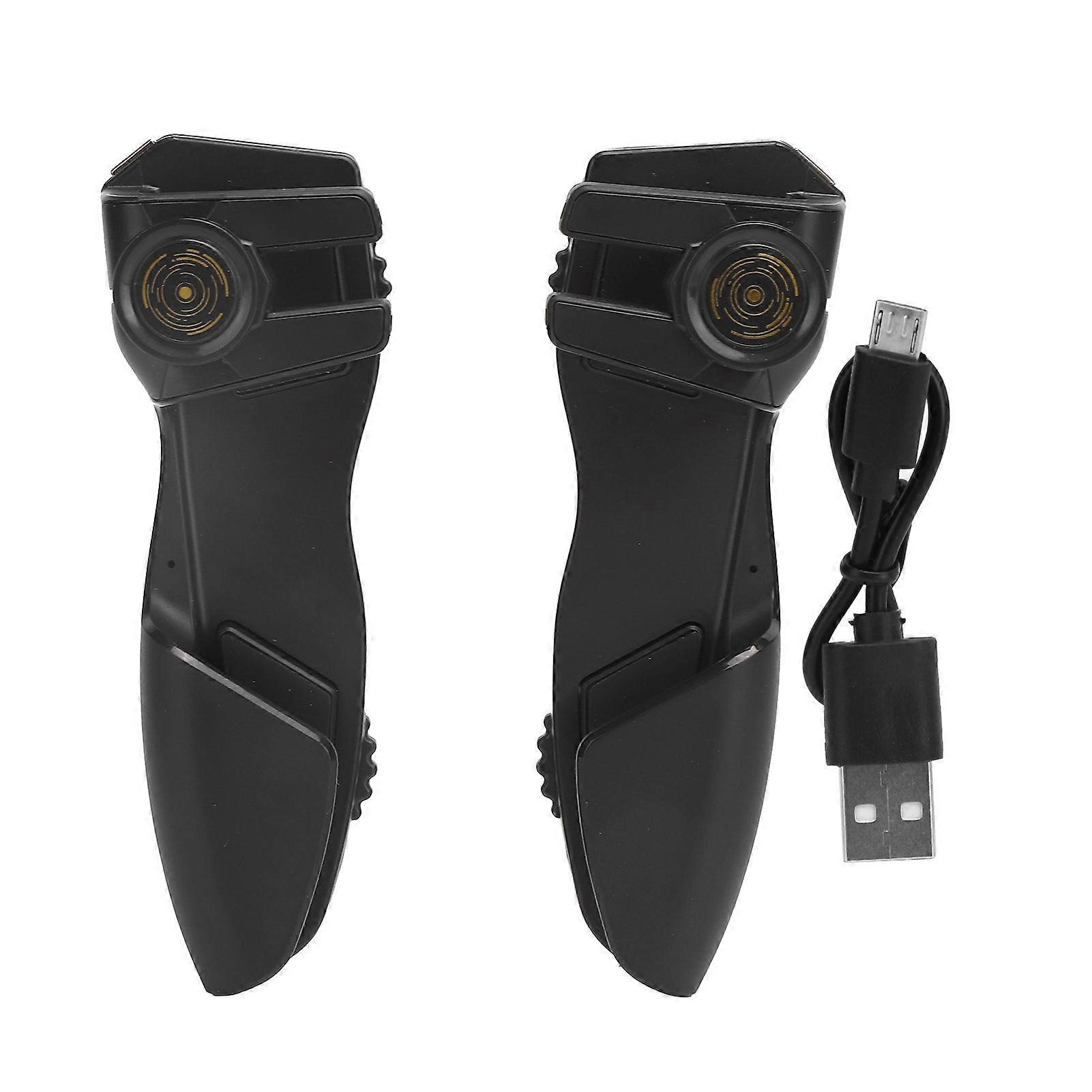 Mobile Game Controller with 6 Finger Fire Button and Auxiliary Joystick