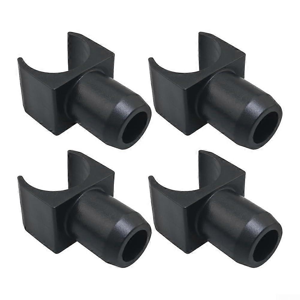 Wheelchair UShaped Rail Slider 4Piece Set Black Plastic Guide Rails 22x44x22mm For Smooth Ride And Stability