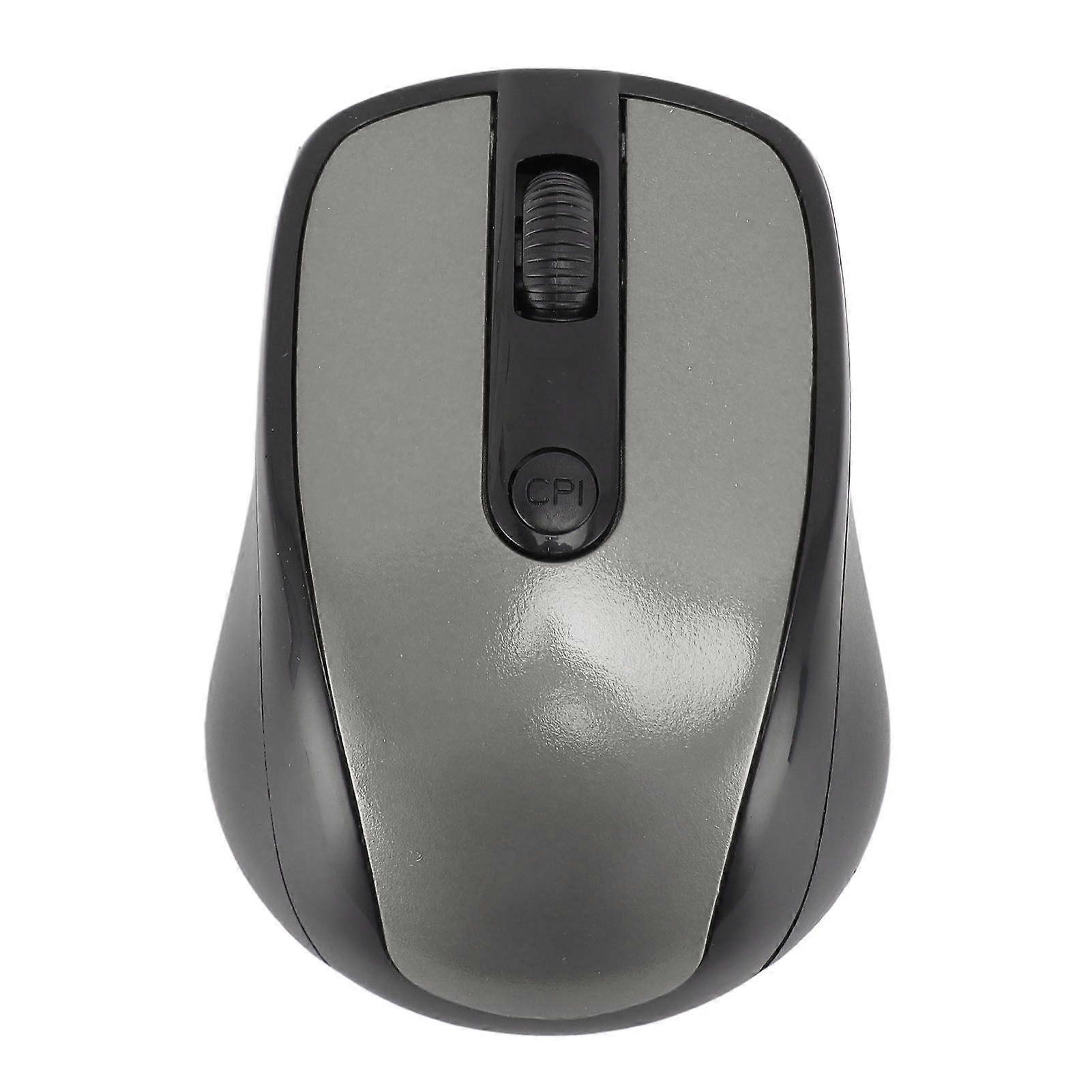 2.4G Wireless Mouse Professional Ergonomic High Sensitivity Wireless Optical Computer Mouse for Notebook PC Laptop Computer Silver