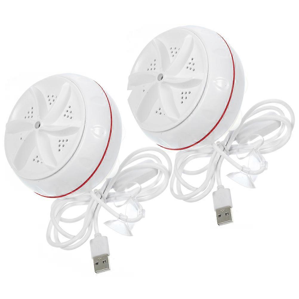 White Mini Washing Machine Portable for Clothes Cleaning 4Pcs