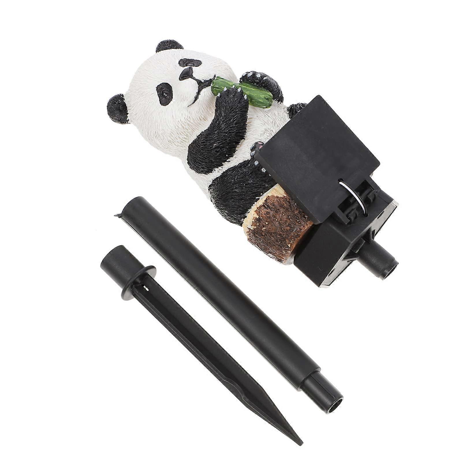 Solar Panda Stake Light Solar Powered Garden Lamp Lawn Pathway Lighting Panda Shape Durable Easy Installation