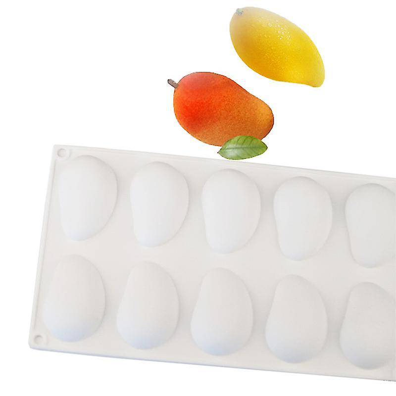 10 găuri Mango Shape Mousse Cake Mold Wuqx