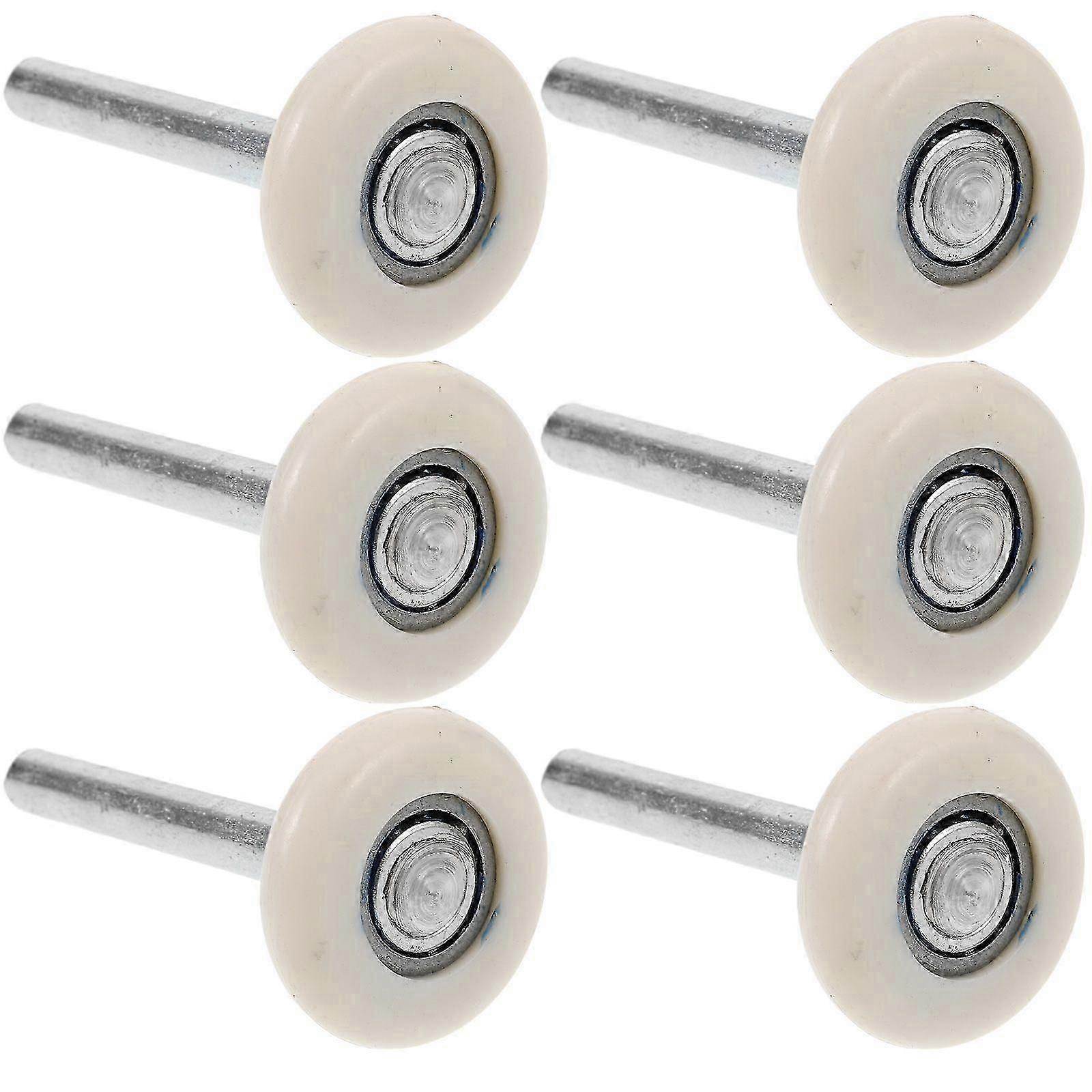 6 Garage Door Replacement Rollers with Stem - Smooth Wheels for Easy Door Hardware Upgrade