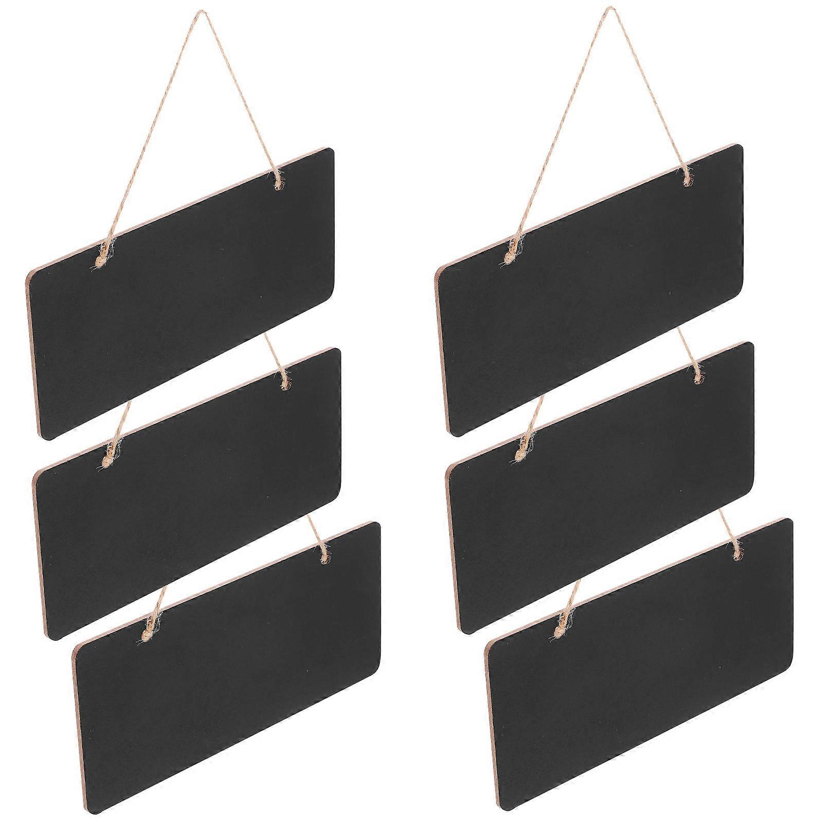 Rectangular Erasable Wooden Message Board For Office Environment Writing Reusable 24 Pcs