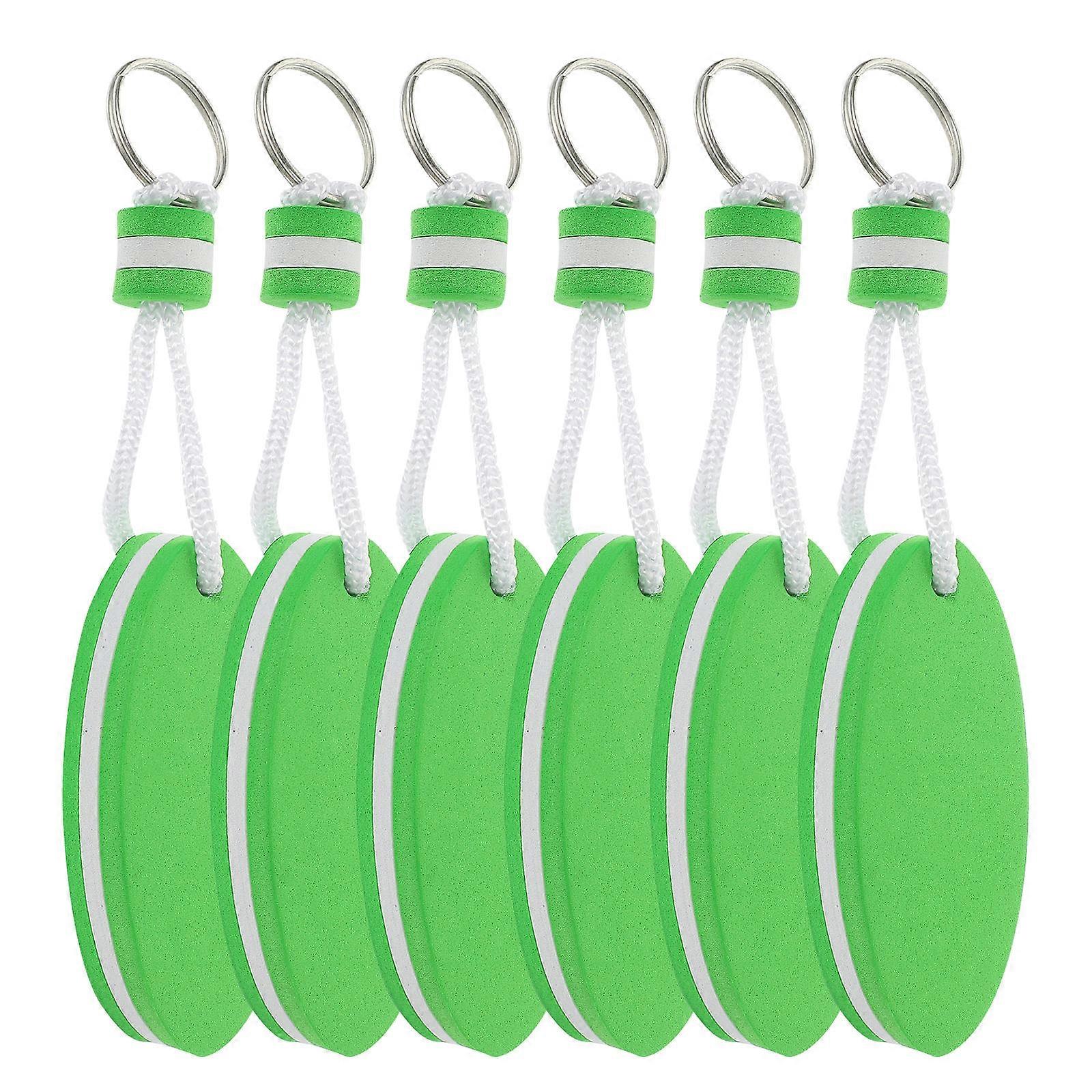 Waterproof Floating Key Rings For Boating And Fishing With Bright Color 6.29X1.38X0.59In 24Pcs