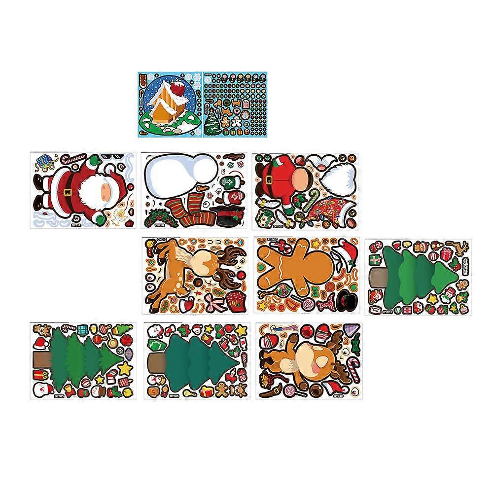 Christmas Game Decals Xmas Craft Sticker for Decoration 10 Sheets