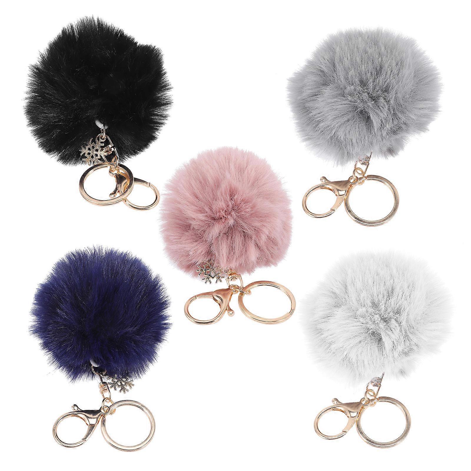 Fluffy Keychain Bag Charm For Women With Lovely Square Shape 25 Pcs Lightweight Fun Accessory For Daily Use