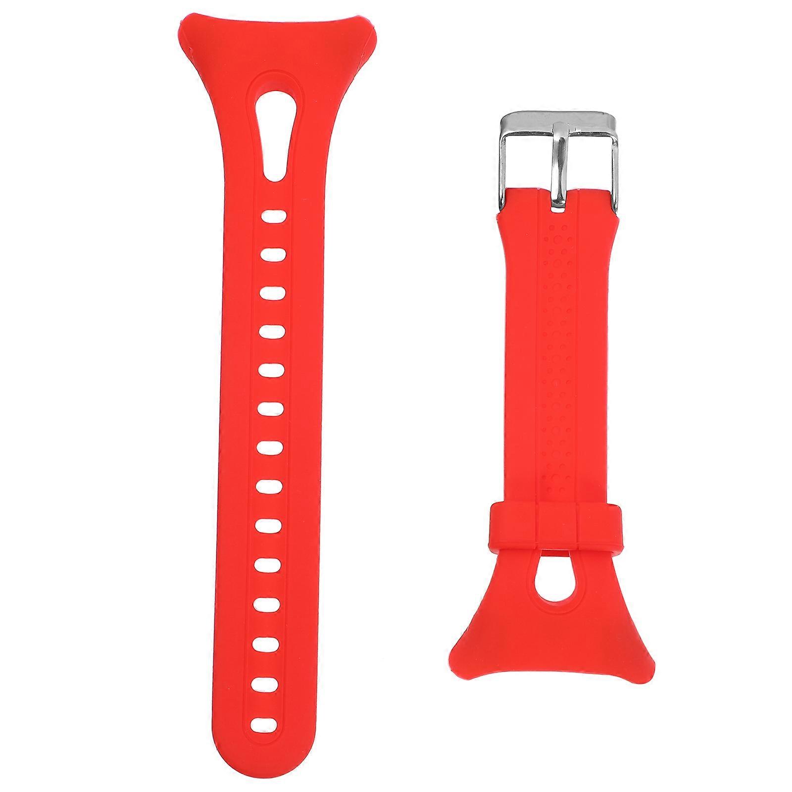 Red Silicone Watch Strap for Smart Watch Quick Release 3Pcs Compatible