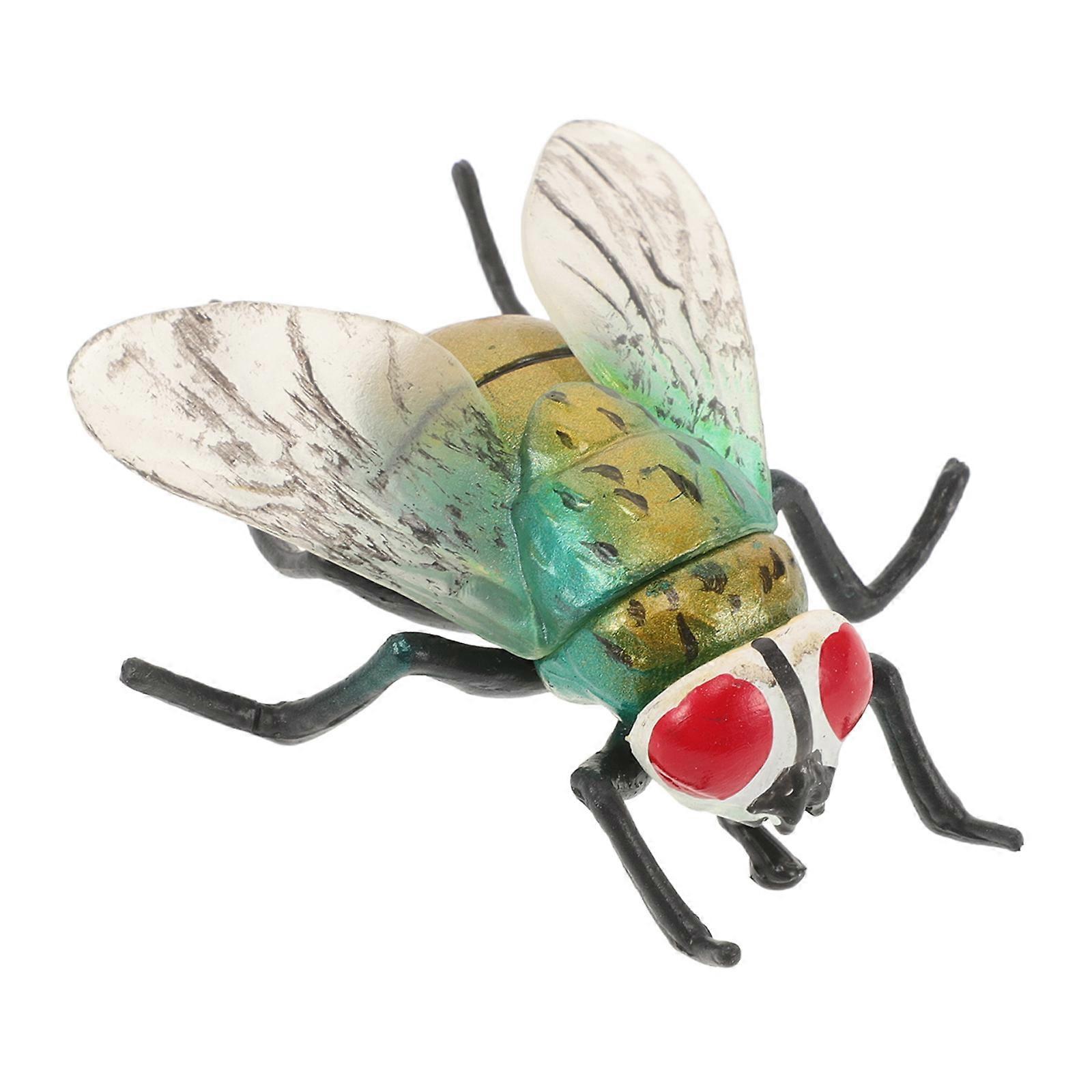 Simulation Blowfly Plastic Flies Toy for Practical Joke 4Pcs Set