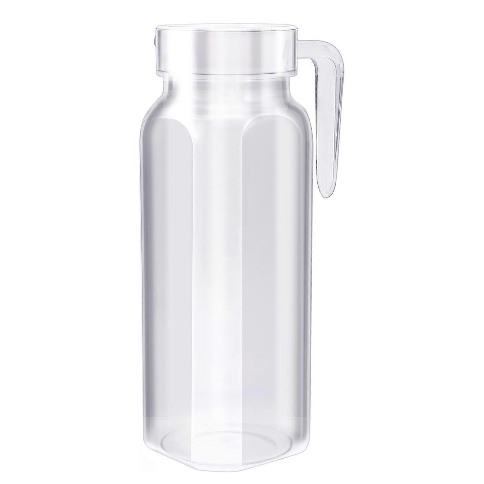 Large Capacity Pitcher 2Pcs Broken-Resistant Water Jug for Parties and BBQ Transparent Simple Design 1100ml