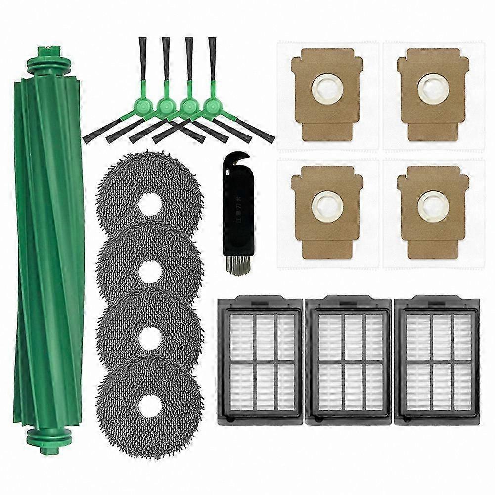 17-Piece Replacement Parts for Robotic Vacuum Cleaner Models 405 and 505 Combo, Includes Side Brush, HEPA Filters, Mop Pad, Dust Bag