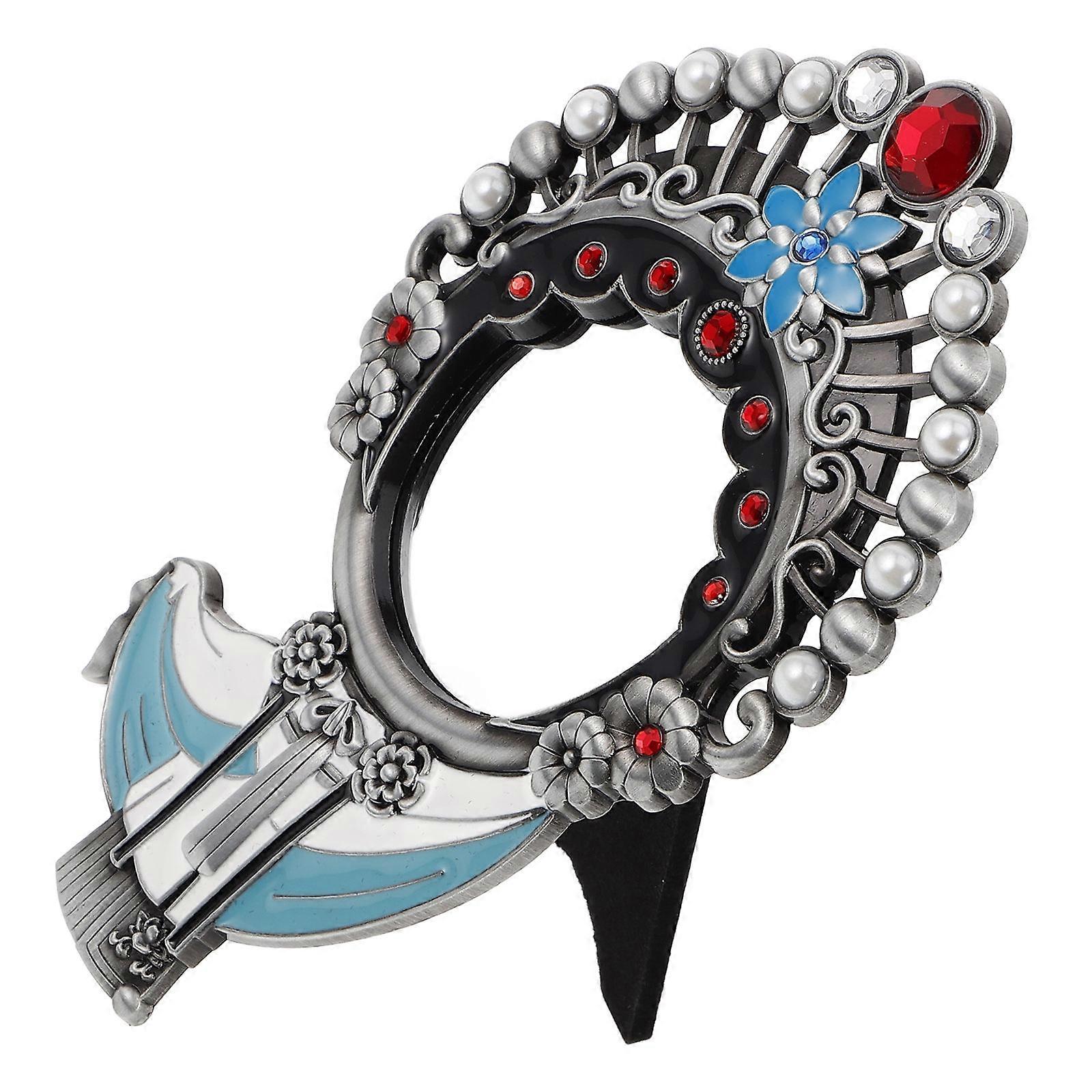 Makeup Mirror Vintage Desk Vanity Mirror 2Pcs with Portable Stand