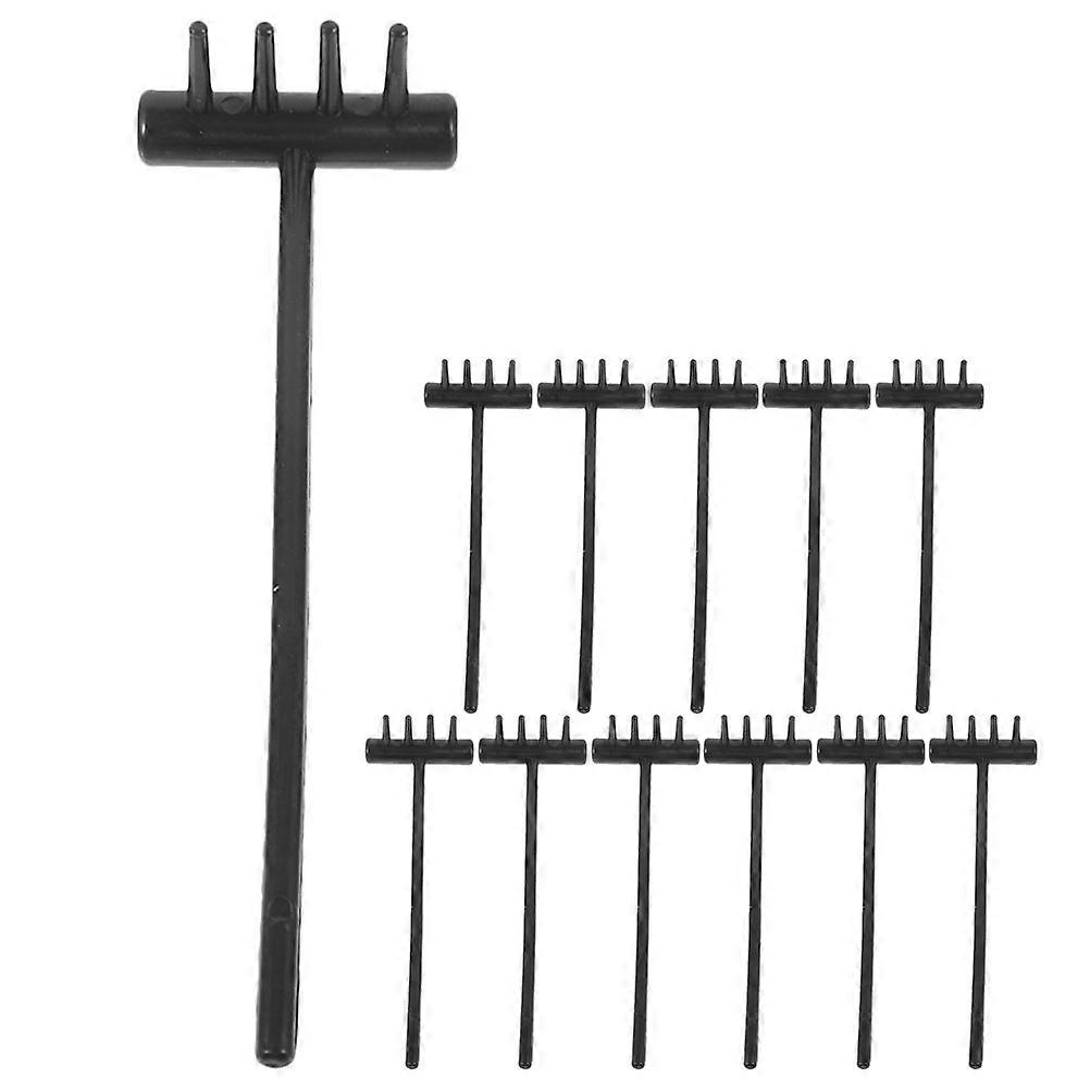 Plastic Rake Shape Tools 60 Pcs Suitable For Zen Garden Sand Art Beach Play Promoting Calming Play And Family Bonding Experiences