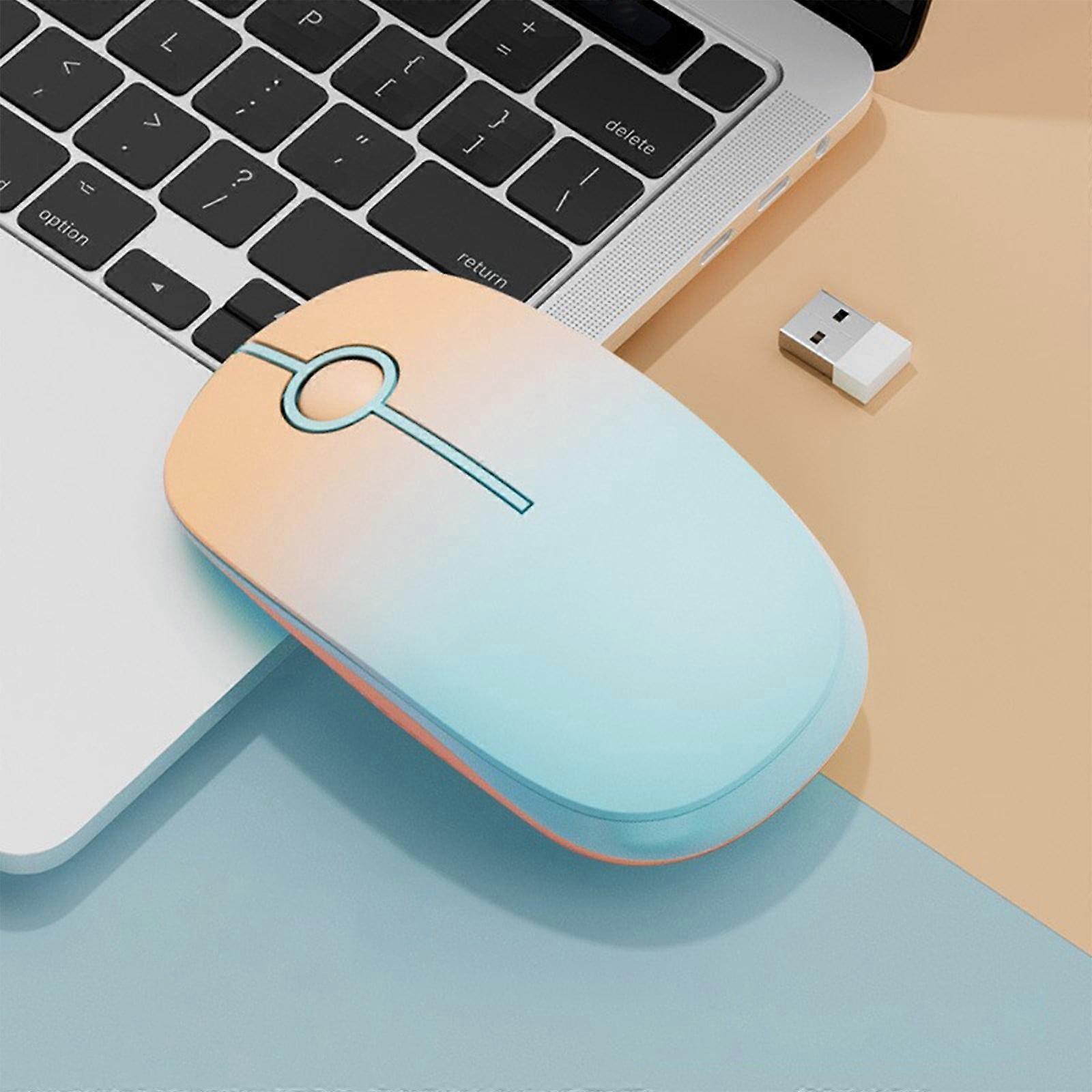 Jacenvly 2024 Wireless Mouse, Low Latency Silent Click, Comfortable Touch, Trendy Colors, Ball Wheel, Stylish Office Mouse