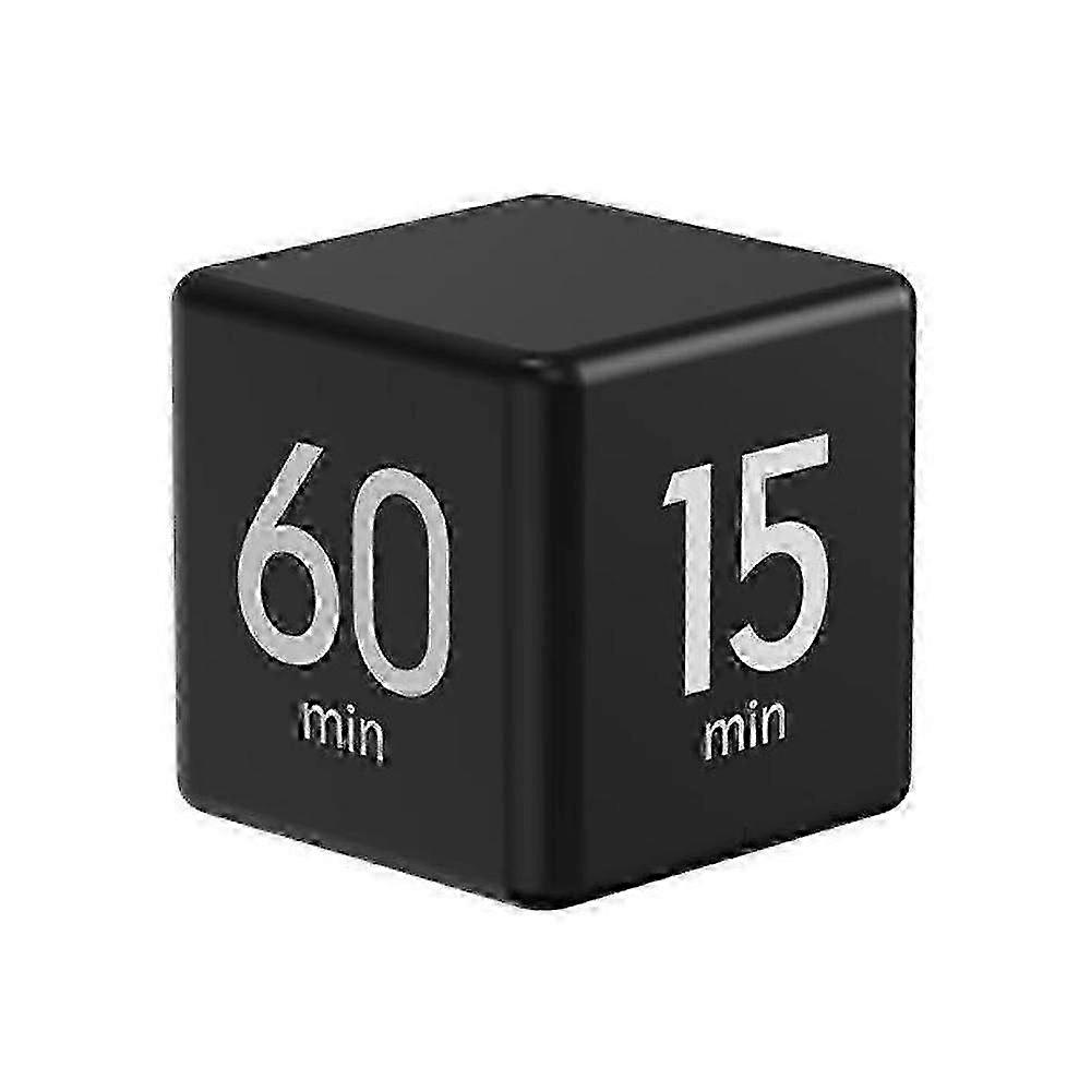 1-60 Minutes Preset Led Display Adjustable Volume Cube Rotating Timer For Work Study Kitchen_XG