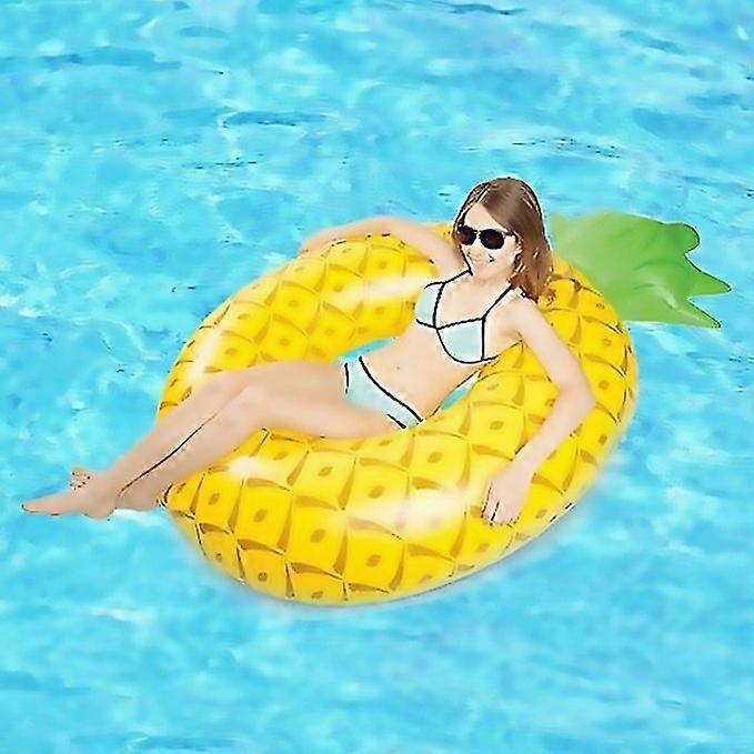 For Inflatable Pineapple Shaped Swimming Ring Inflated Size 155 X