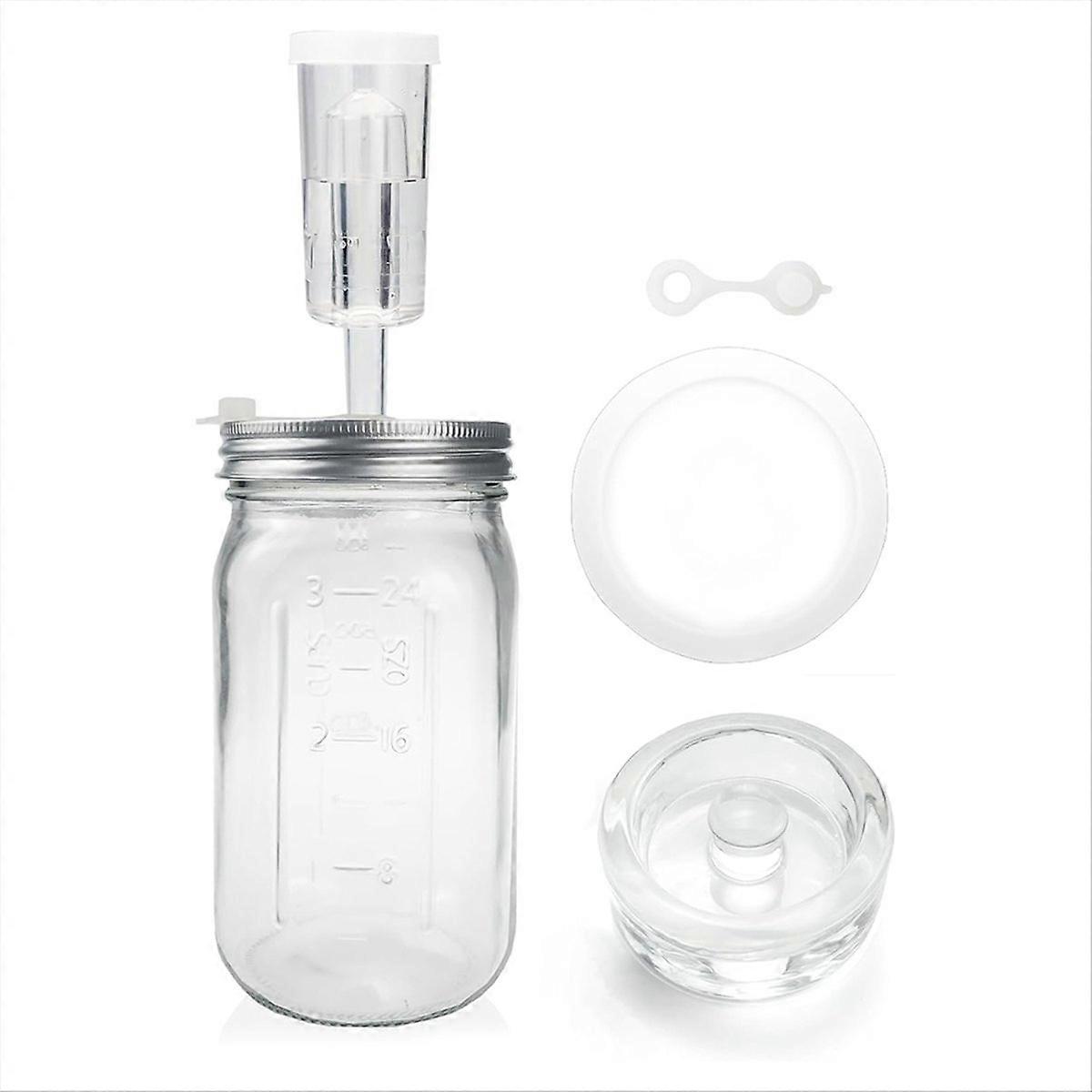 32 Oz Mason Jar Fermentation Kit, Fermentation Jar, Fermentation Lid, Fermenting Weights and Airlock