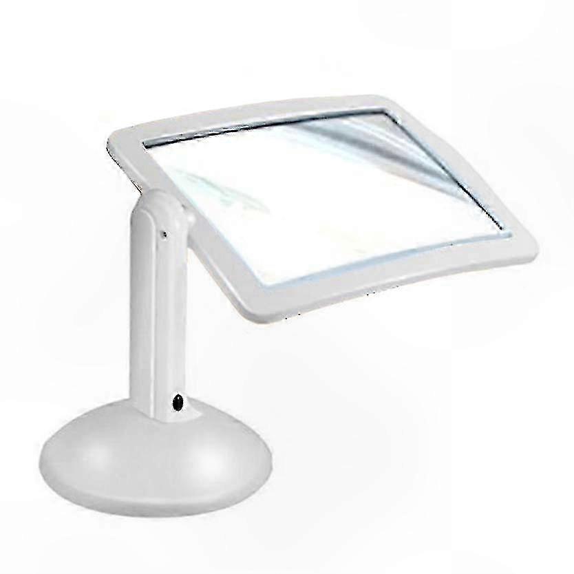 Large 360° Rotating Magnifier with LED Light and Stand for Reading, Portable Full-Page Magnification Tool