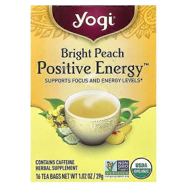 Yogi Tea, Positive EnergyÃÂÃÂ¢ÃÂÃÂÃÂÃÂ¢, Bright Peach , 16 Tea Bags, 1.02 oz (29 g)