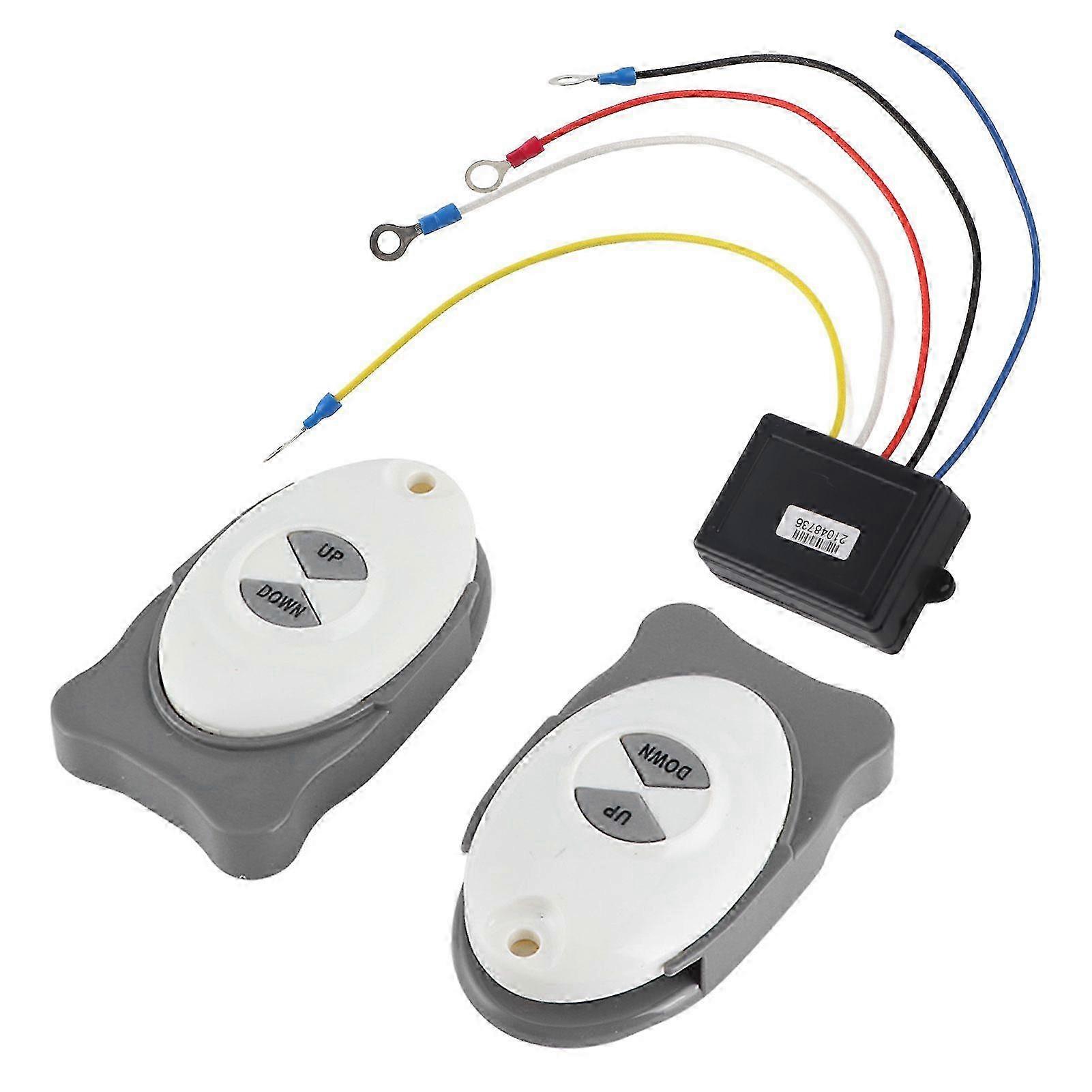 Anchor Remote Control Windlass Wireless Switch Trim Controller Marine Boat Sail Accessory 2 Transmitter