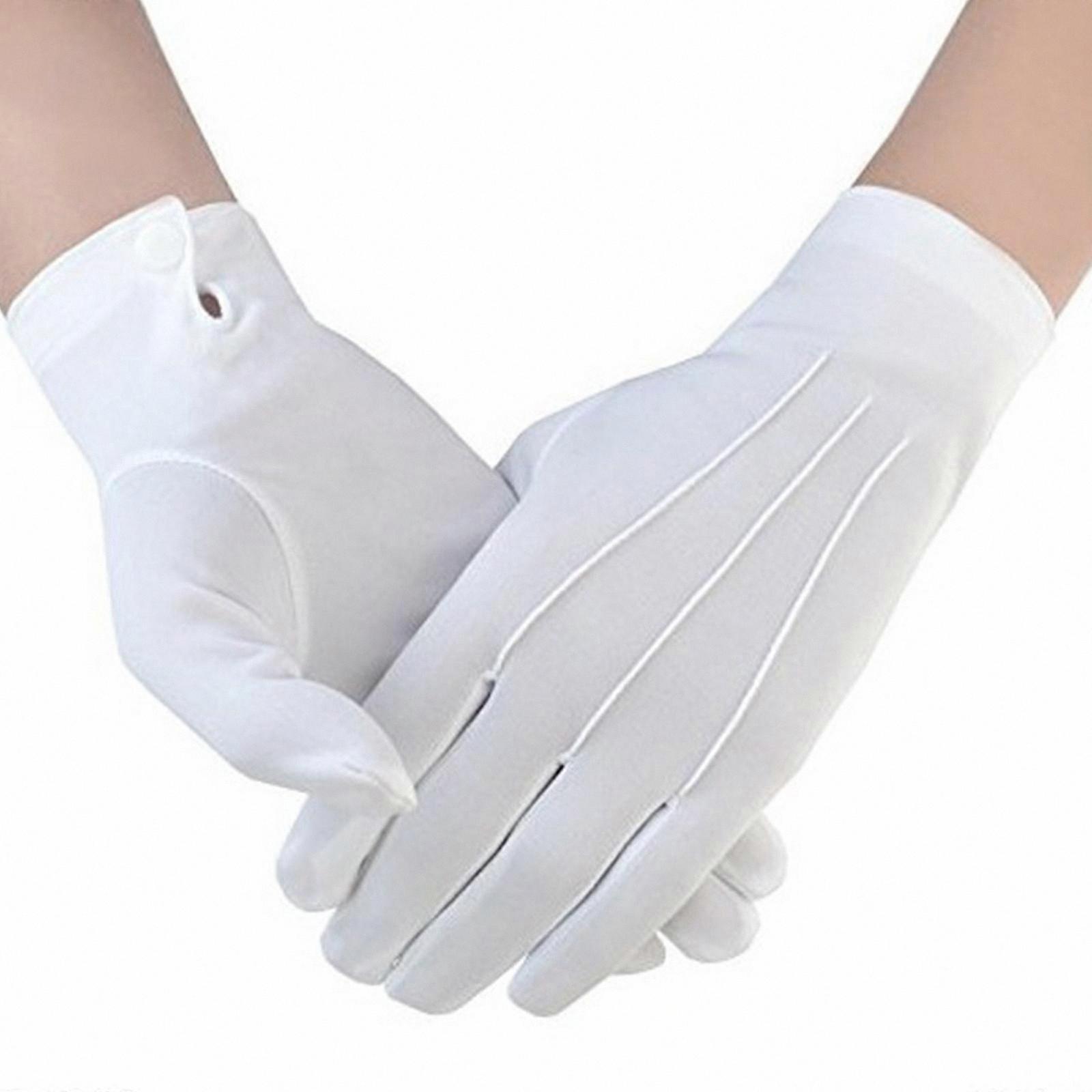 White Gloves for Adults and Students Ceremony Dress Code Stage Performance Essentials