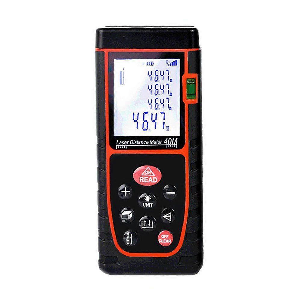 40m Laser Rangefinder Portable High Precision Laser Rangefinder Infrared Measuring Instrument Measuring Room Red Electronic Ruler