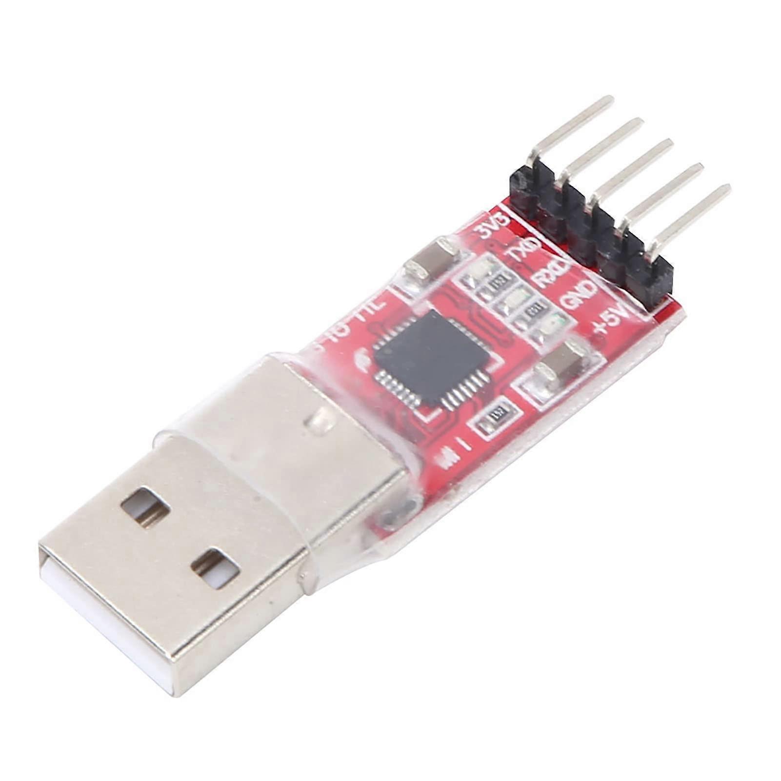 Serial Converter Adapter USB To TTL 5Pin Module With Jumper Wire For Microcontrollers, USB Serial Interface