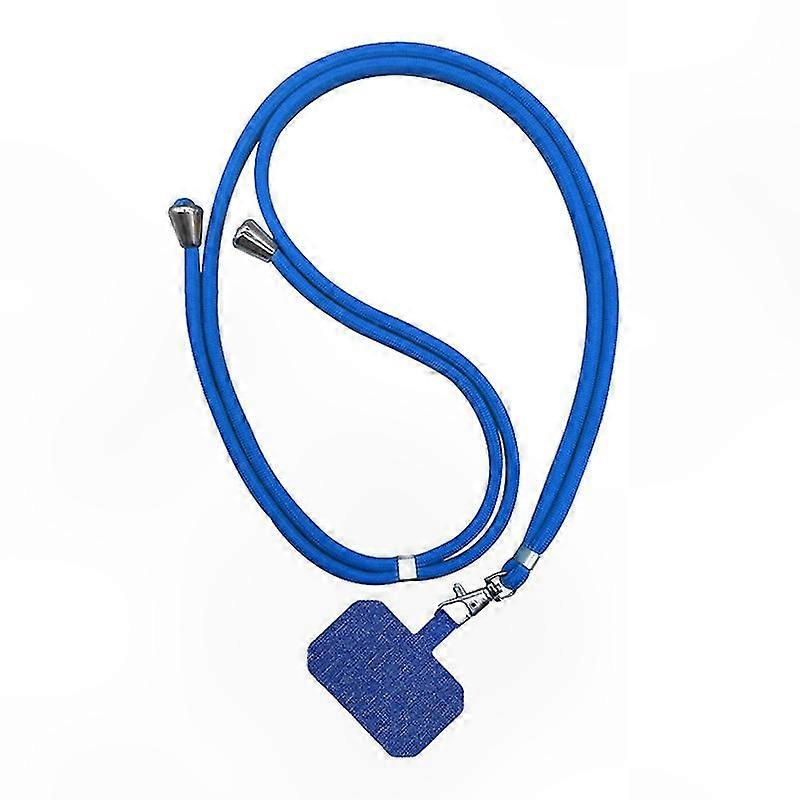 Adjustable Crossbody Nylon Phone Lanyard with Patch Design for Mobile Devices