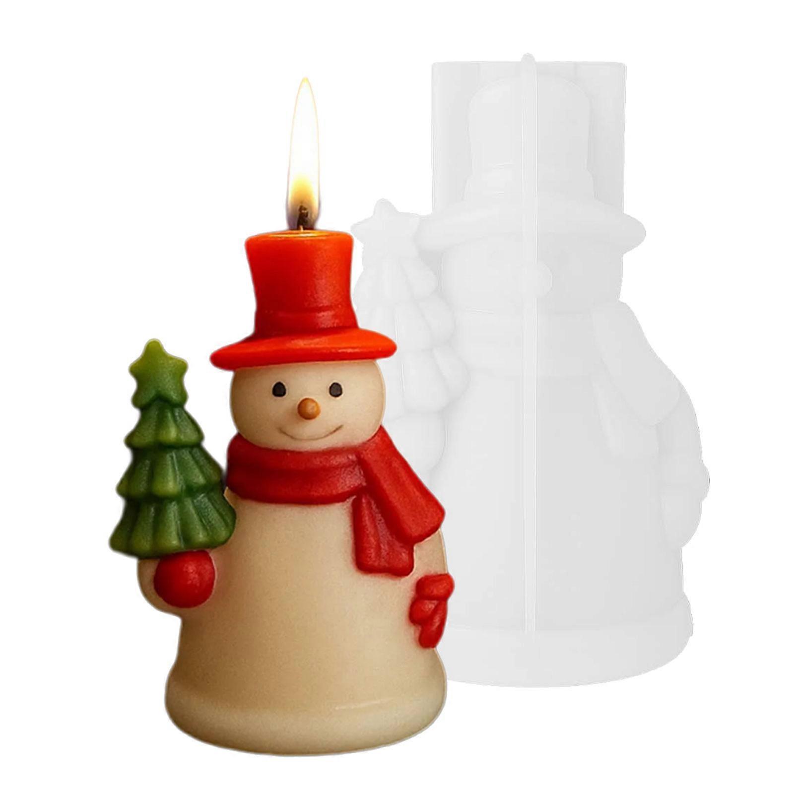Modifiable Size Elastomer Cast For DIY Christmas Tree Snowfigure Waxlights Baking Projects Multicolor