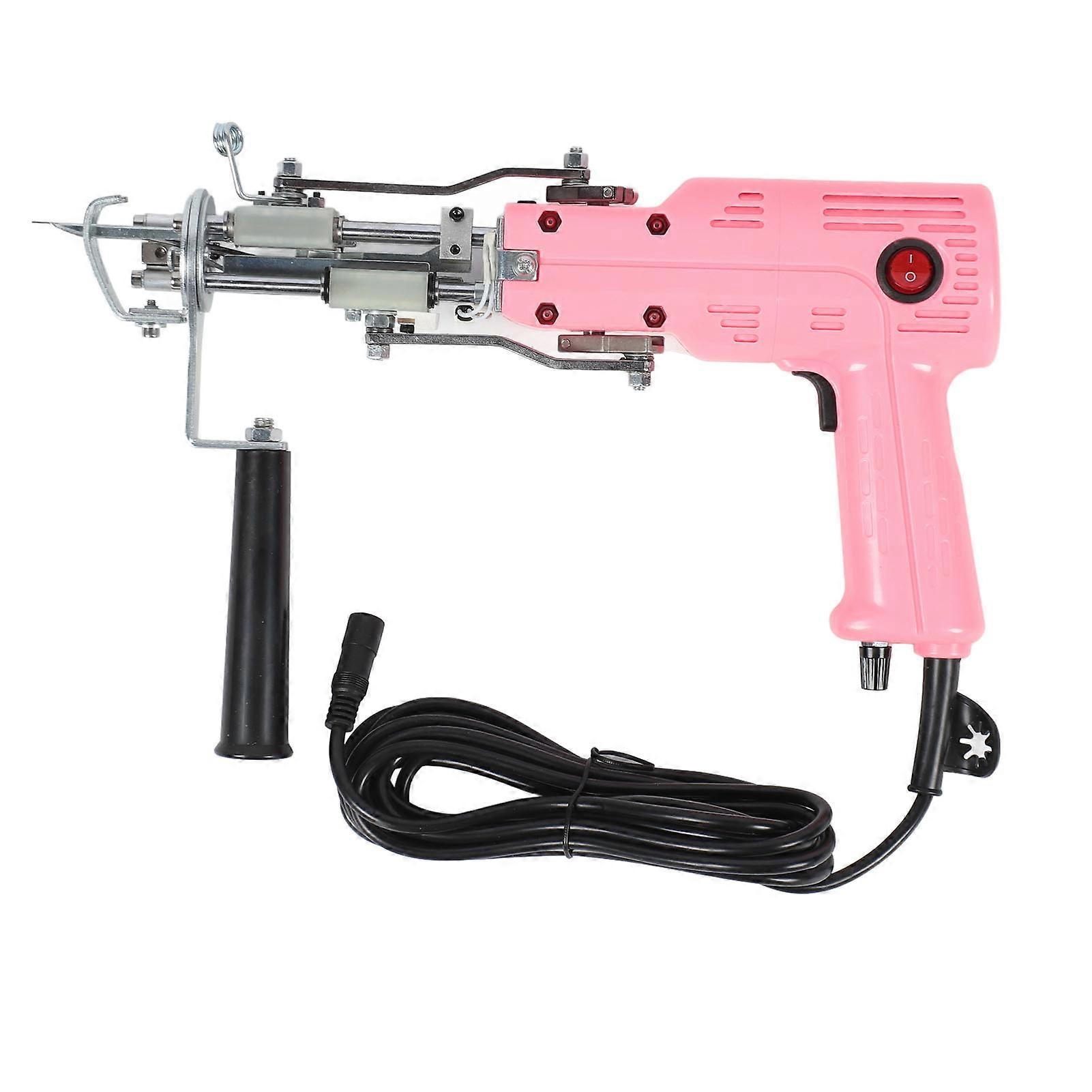 Electric Rug Gun Machine Starter Kit 200W Flexibility High Speed Tufting Machine with Auxiliary Handle 100‑240V US Plug