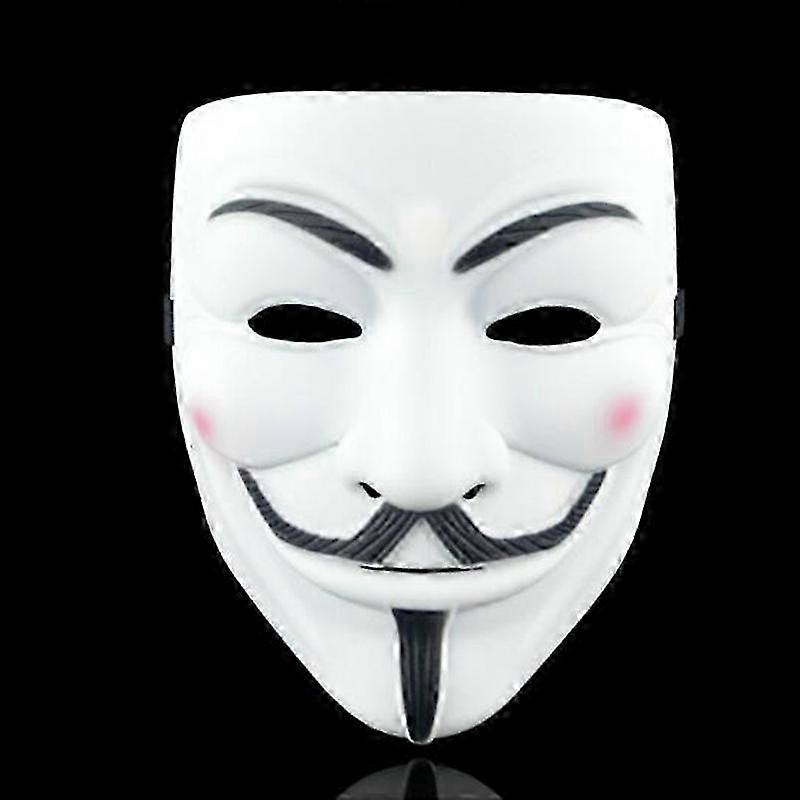 Anonym Hacker V-Vendetta Ansiktsmasker Voksen Cosplay Fancy Prop