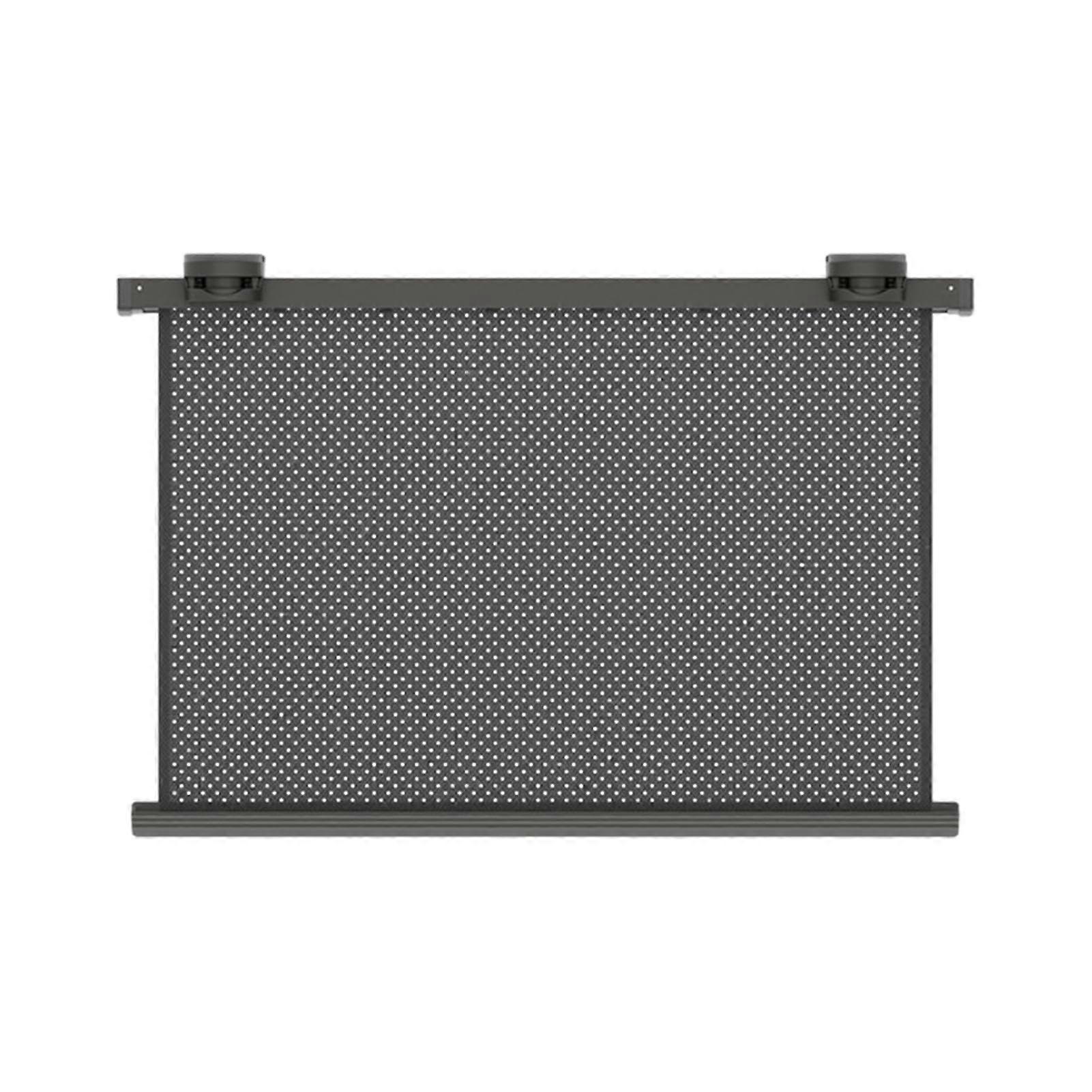 Wall Mounted Laundry Drying Racks Suction Cup Retractable Folding Rack With Mesh Grey 6 Hooks For Shoes Socks Underwear