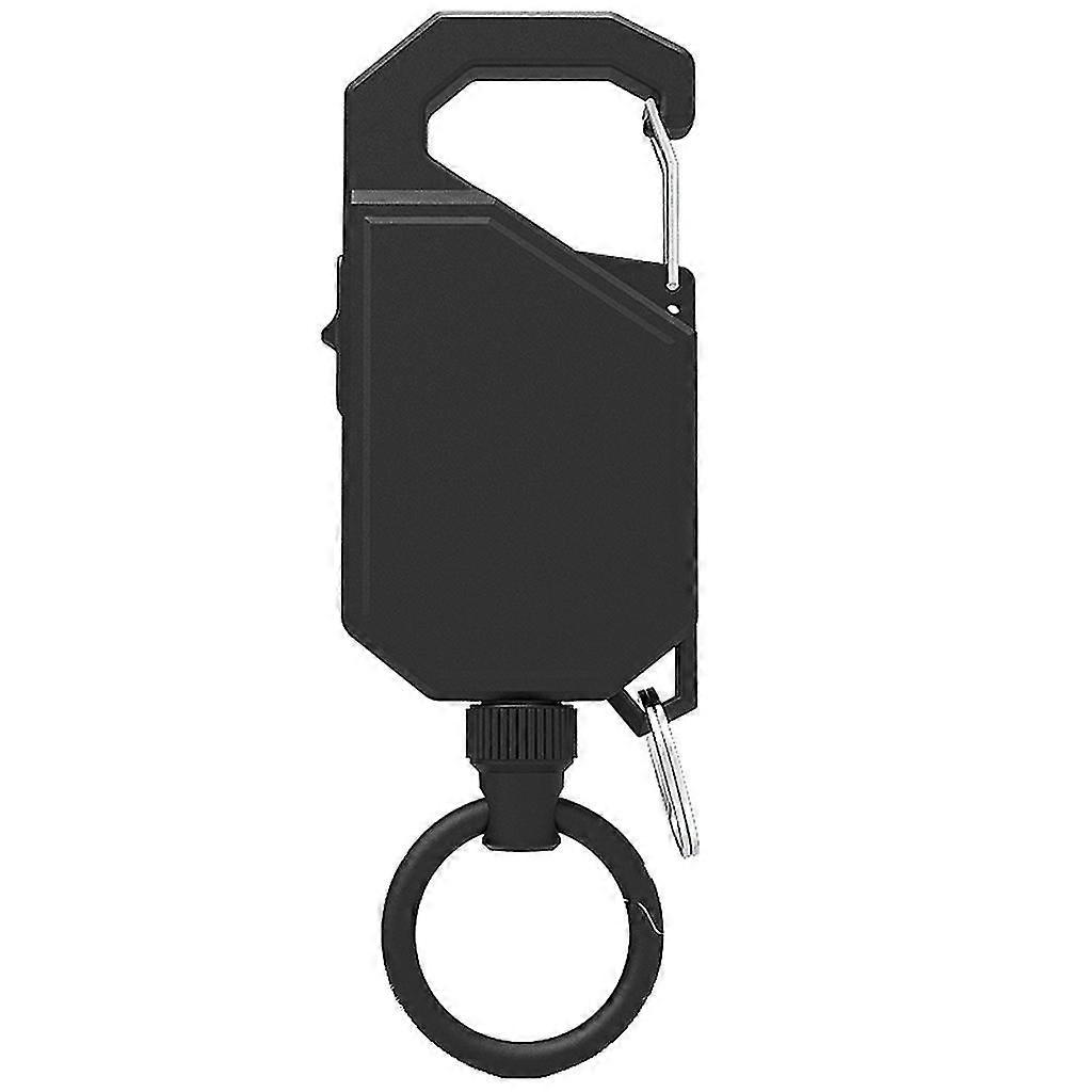 Retractable Keychain Holder Keyring Keychain Easy-to-pull Nylon Rope Keyring